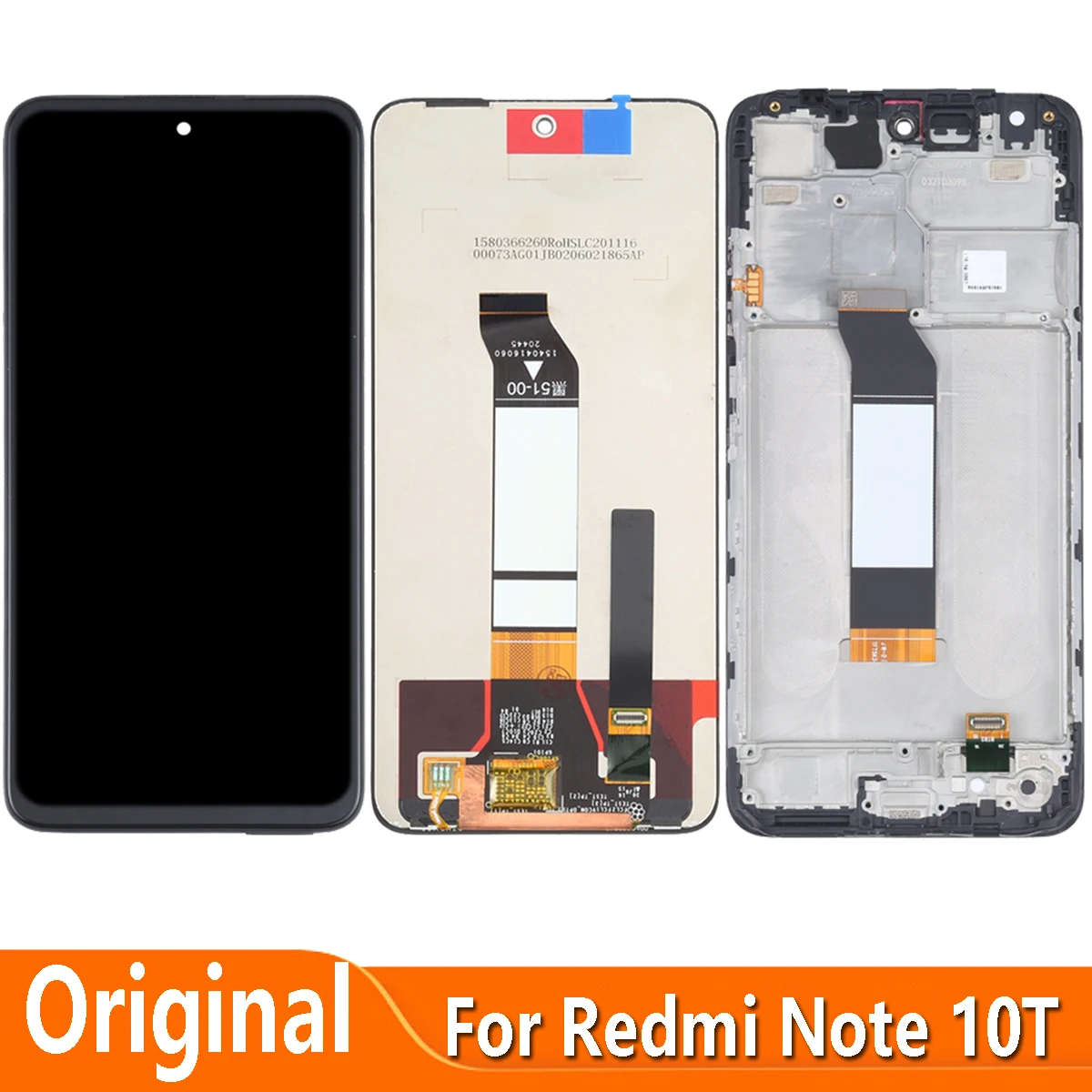 

For Xiaomi Redmi Note 10T 5G M2103K19Y M2103K19I LCD Display Screen Touch Panel Digitizer Assembly