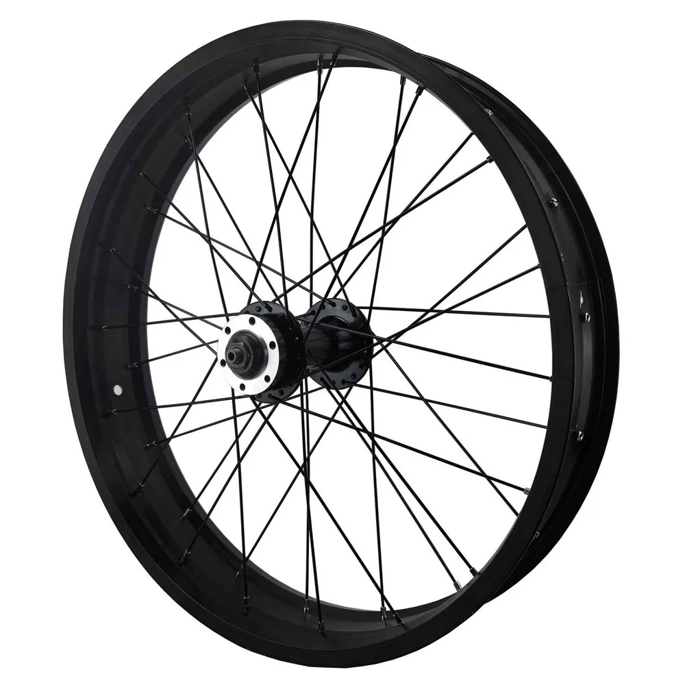 Fat Bike Front Wheel, Disc Brake, 36 Holes, QR 9*135mm, THRU 15X135mm Rims Width 80mm, Ebike Wheel, 20x4.0 26x4.0 Inch