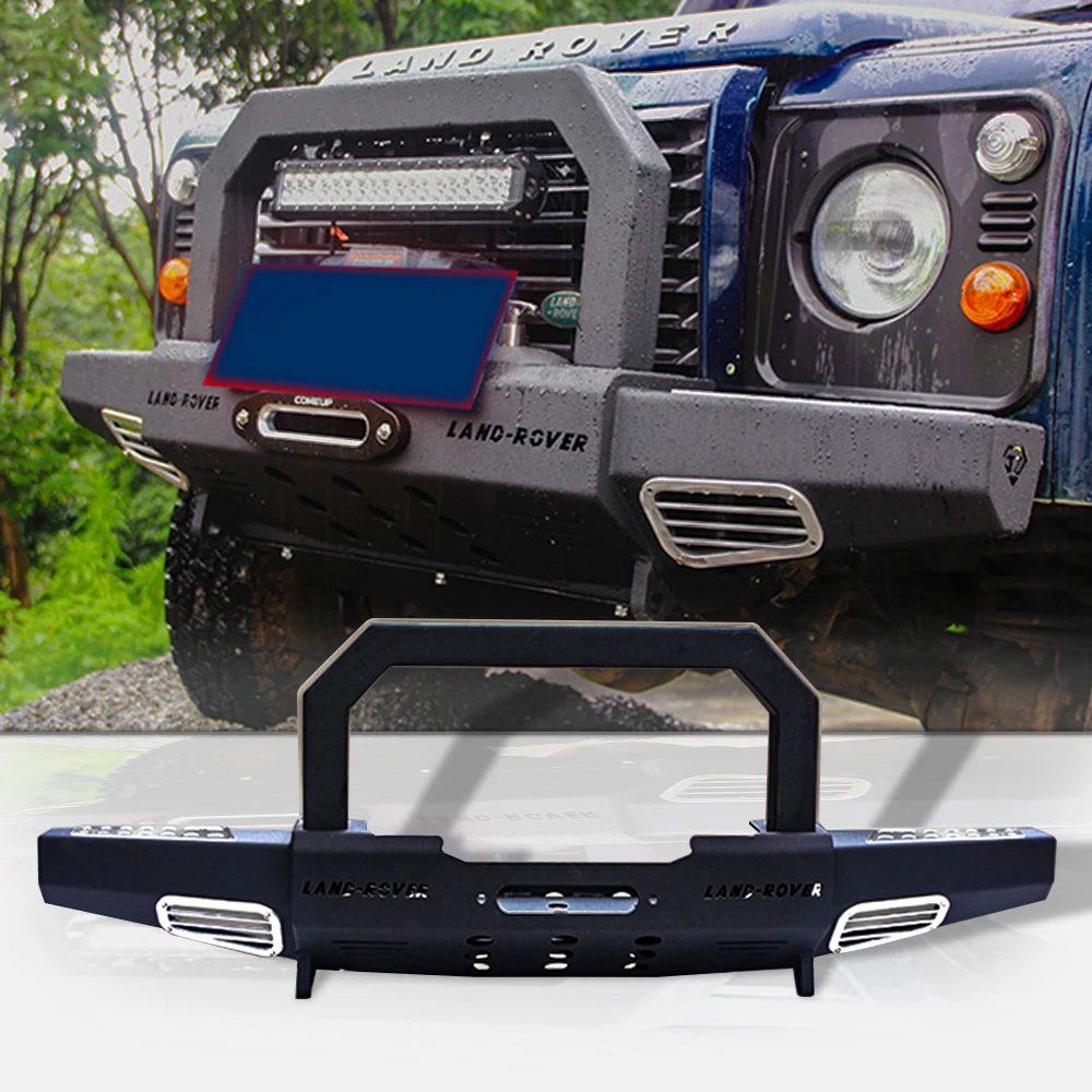 

offroad aftermarket auto body kits accessories stainless steel car bumper fit for 90 110 Land Rover Defender Car Accessories