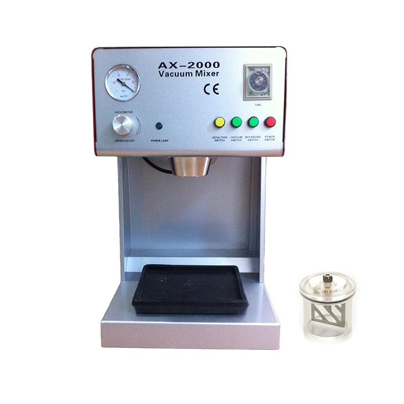 

AX-2000B Dental Vacuum Mixer with One Mixing Beaker Dental lab Equipment for Mixing Plasters, Investments and Silicones