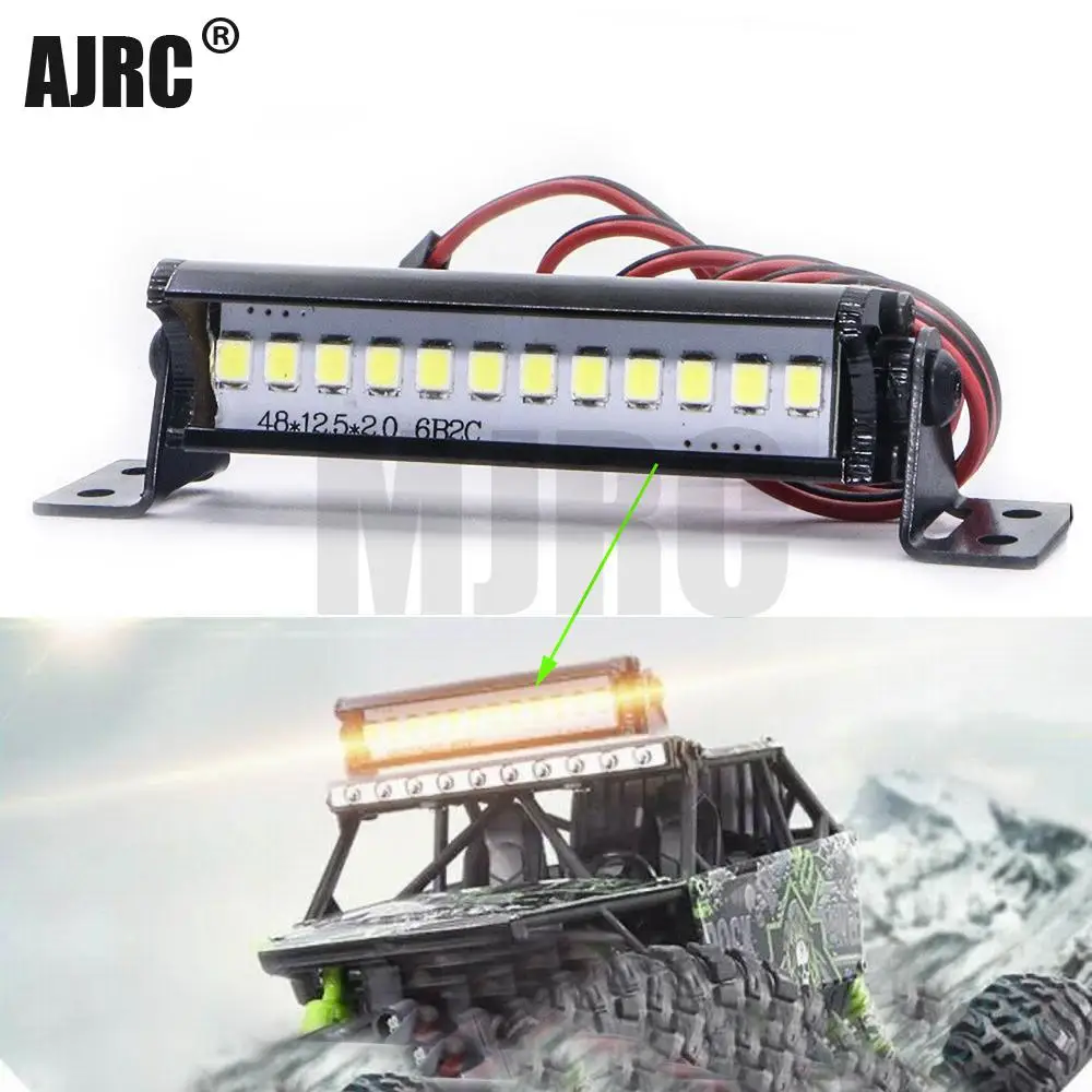 50mm Rc Car Led Light Bar Leds Lamp 1:10 Rc Car Part For Traxxas Trx4 Trx6 90046 90048 Scx10 Bright Led Lights Cool Accessory