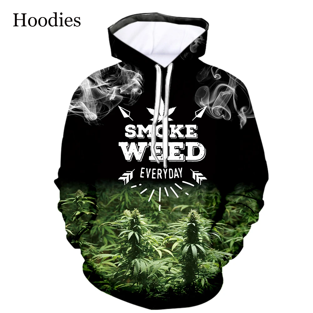 New Arrive Popular Tobacco Weeds Fashion Men Women Tracksuits Crewneck  Hoodies Plus size S-7XL harajuku  man hoodies