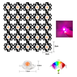 3W full spectrum led grow chip with PCB star , led grow lights ,broad spectrum 380nm-840nm led diode for indoor plant