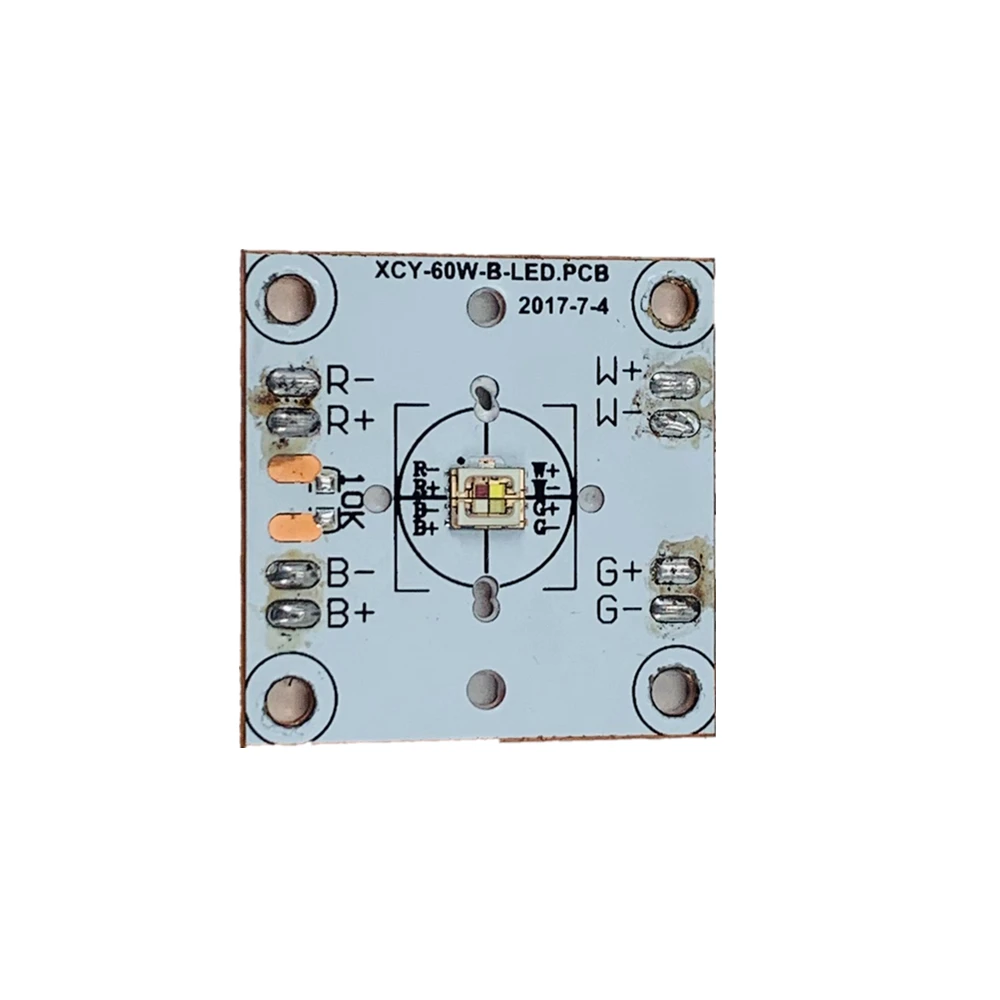 LED 60W RGBW fascio di luce in movimento testa 60W circuito integrato del LED 60w LED PCB