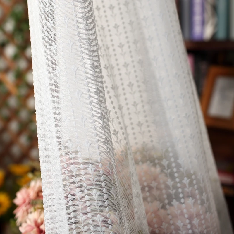 Koreai Fehérítőszer embroidered Lepel curtains számára Hálószoba ablum Szádfal számára Eleven szoba Kivétel nélküli Tüll Szádfal Ablakredőny Szokás készített Sötétítőfüggöny