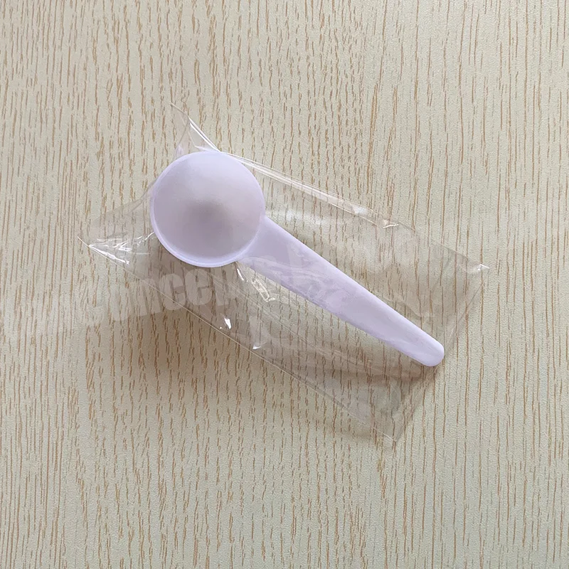 7.5g / 15ML with individually packed Plastic Measuring Scoop PP Spoon for medical milk powder - white 200pcs/lot Free shipping