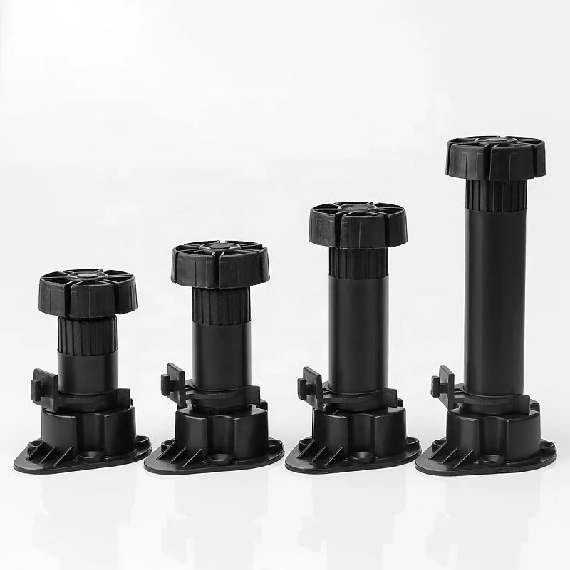 2021 New 4pcs Adjustable Height Cupboard Foot Cabinet Leg，for furniture Kitchen Bathroom sofa legs furniture Replace feet