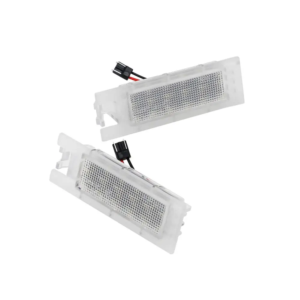 2Pcs For Hyundai Tucson 2010-2014 IX35 2010-2013 Car Rear High Brightness White LED License Plate Light Number Plate Lamp