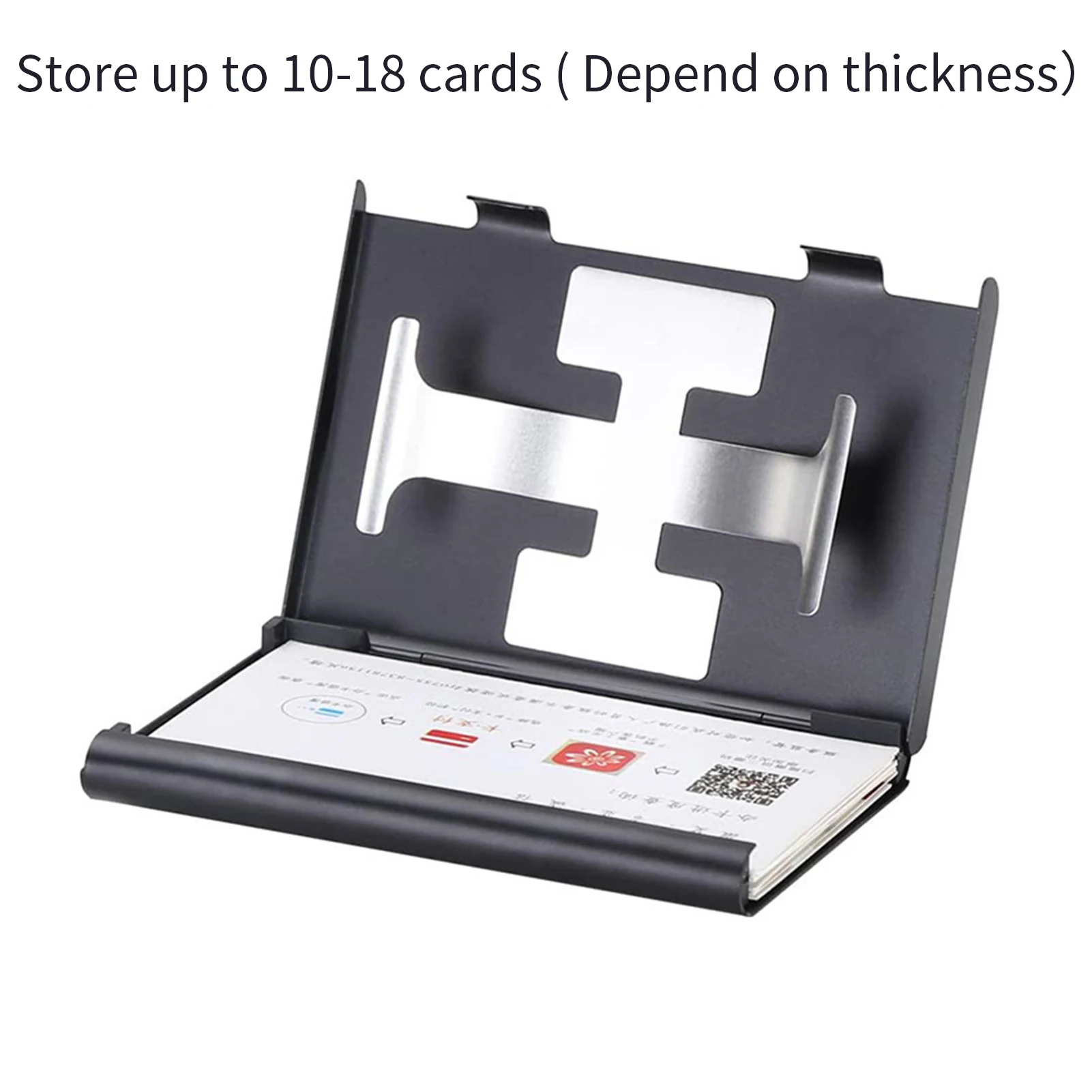 Business Card Holder Thumb-Drive Business Card Case Silde Out Business Card Holder Credit Card Case for Men Women