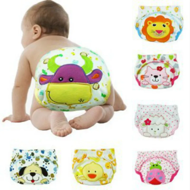 

Baby Boy Cotton Leakproof Diapers Boy Infant Toilet Pee Potty Training Diaper Nappy Urine Pants 5pcs/lot