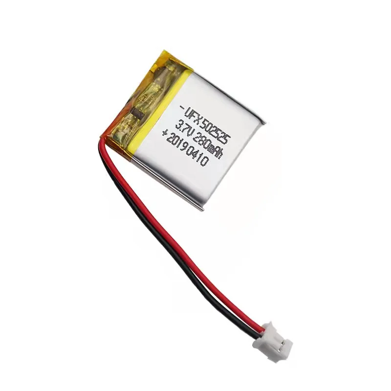 buy more will cheap  3.7 V rechargeable lithium battery 280 mah UFX502525 pager filling water meter make-up box reading lamp