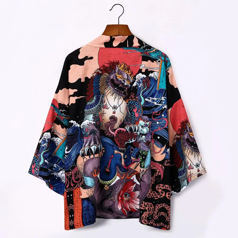 

Harajuku Kimonos Women 2020 Blouse Japanese Fashion Obi Yukata Female Samurai Kimono Japones Haori Karate Kimono Cosplay