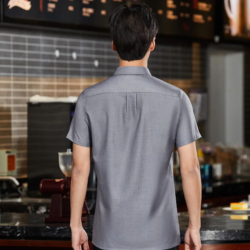 Uniforme de Serveuse de Restaurant d'Été, Vêtements de Travail, Service Alimentaire d'Hôtel, Message, 73, Uniforme de Serveuse, Vêtements de Cuisson de Café pour Femme