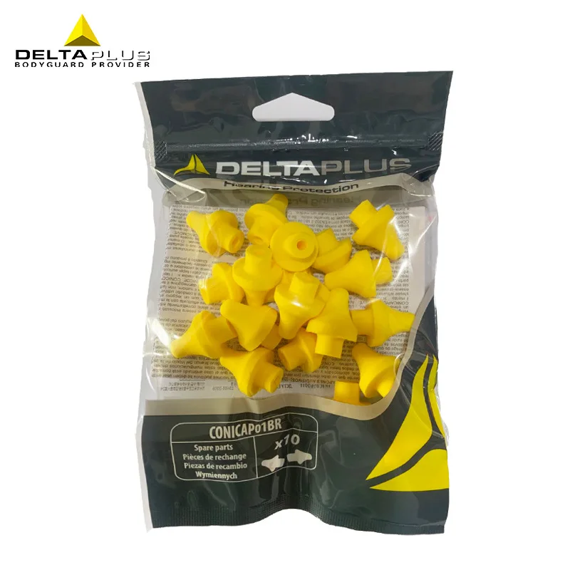 DELTAPLUS 103110 Folding earplugs 1PCS earbud bracket + 10PCS replacement earplugs Noise prevention 24SNR PU earplugs
