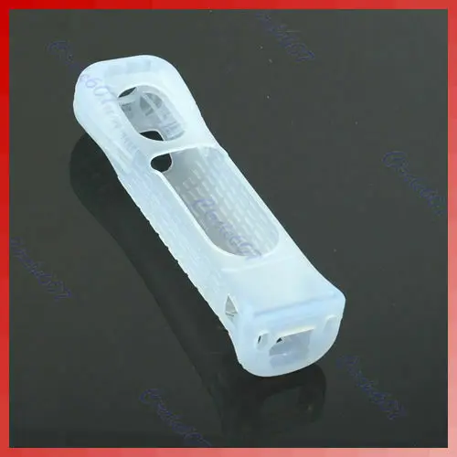 Nuovo Bianco di Protezione Anti-Caduta Custodia In Silicone Soft Cover Per Nintendo Wii Controller di Mano Borsette Con Movimento di Protezione Della Pelle più
