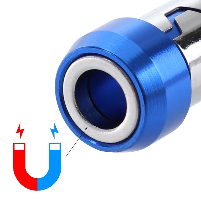Bit magnetyzer pierścień wkrętak Bit uchwyt napędu uniwersalny 21mm wymienny pierścień magnetyzera stal magnetyczna na wkrętaki