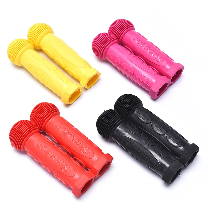 Child Children Kid Kids Bike Bicycle Tricycle Skateboard Scooter Rubber Grip Handle Handlebar Grips Anti-skid Colorful Blue Red