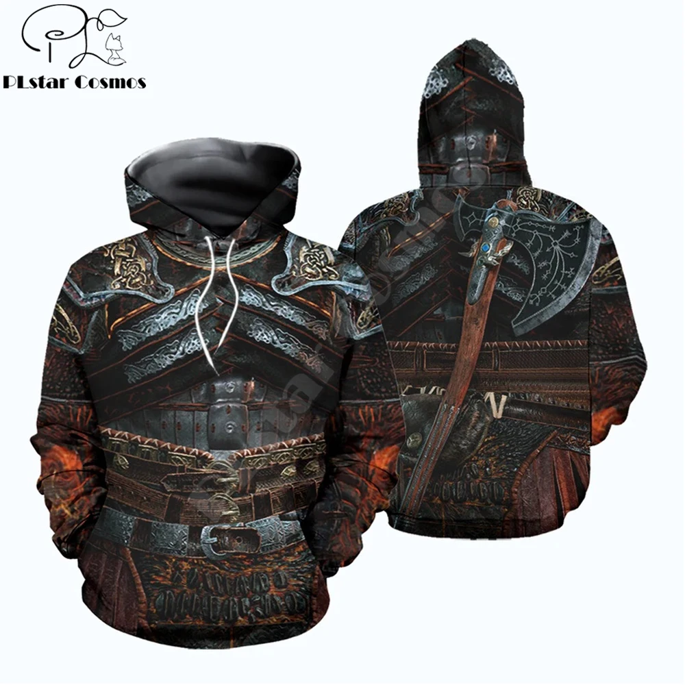 

2020 Fashion Mens hoodies 3D printed Kratos Armor Sweatshirt Couple Hoodie Harajuku Autumn Streetwear Unisex Casual Tracksuits