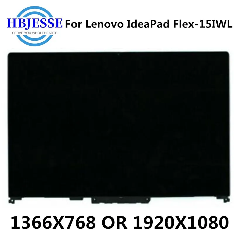 

New 15.6'' Touch Digitizer Glass FHD IPS LCD Screen Display Panel Assembly with Bezel Frame for Lenovo IdeaPad Flex-15IWL 81SR