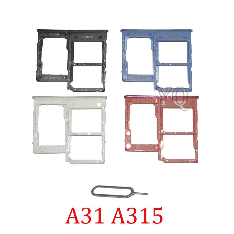 

Phone SIM Chip Trays For Samsung Galaxy A31 A315F A315G A315N A315 Original New SIM SD Card Slot Holder Part With Pin