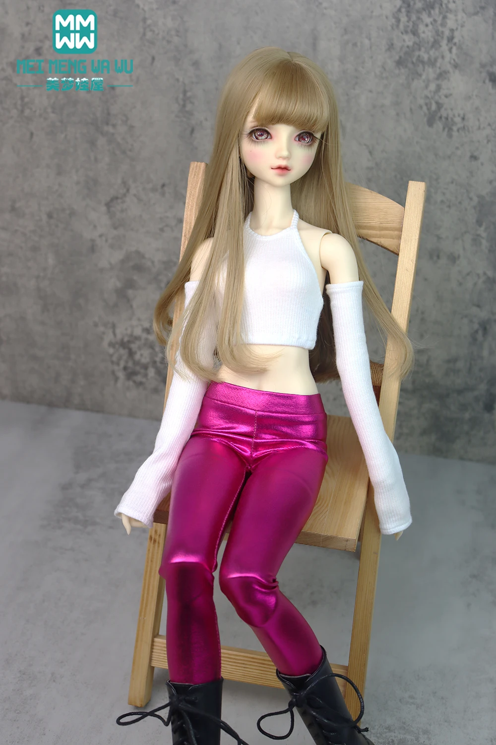 NEUE BJD puppe kleidung Mode Candy farben Dünne leder hosen für 28-60CM 1/3 1/4 1/6 DD SD YOSD MSD puppe zubehör