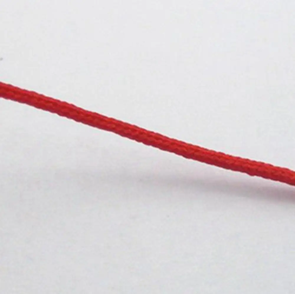 

100 Meters Red String Chinese Knot Cord Synthetic Silk Jewelery Cord 0.8mm