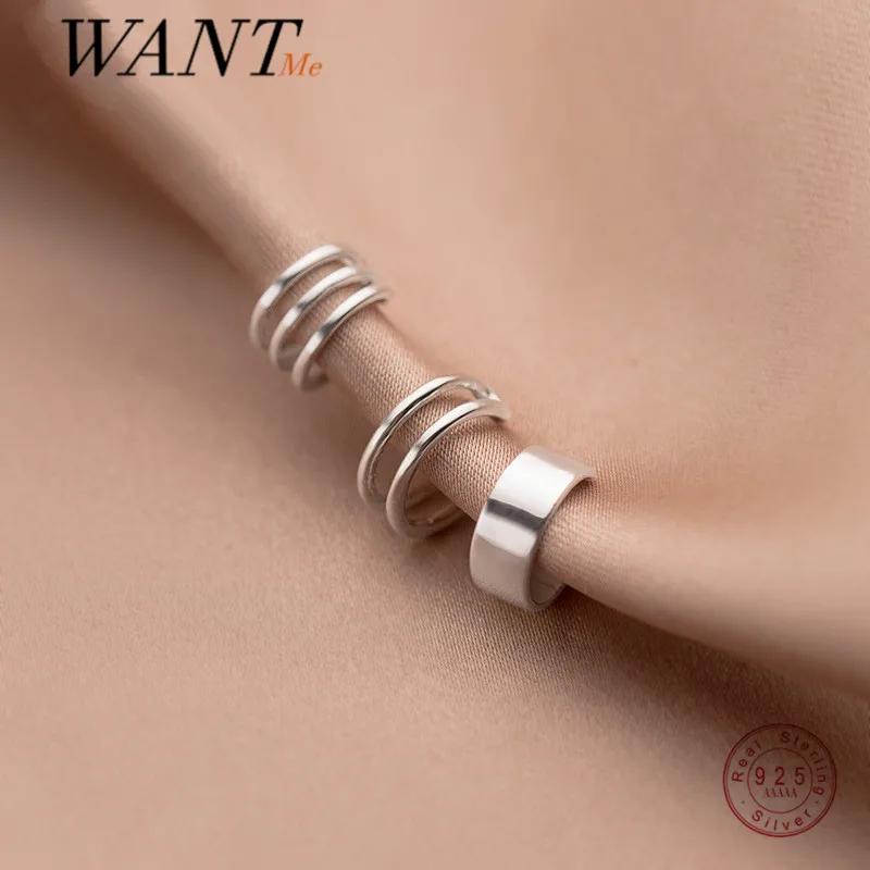 

Женские серьги-клипсы WANTME из серебра 925 пробы, в богемном стиле