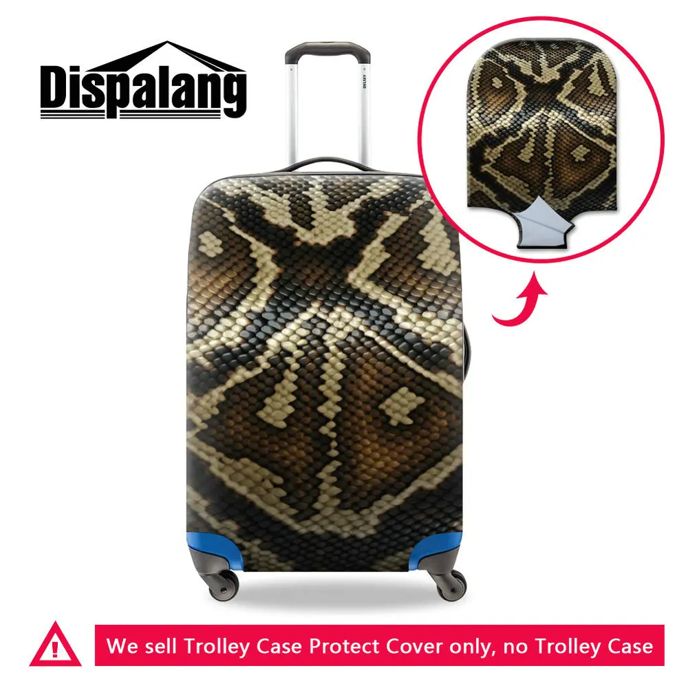 Cool Snake Leopard Skin Luggage Protect Cover For 18-32 Inch Women Men New Stretch Dustproof  Suitcase Covers Travel Accessories