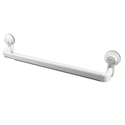 Toilet Vacuum Suction Cup Towel Rack Bathroom Seamless Non-Perforated Single Rod Towel Rack Retractable Storage 52CM