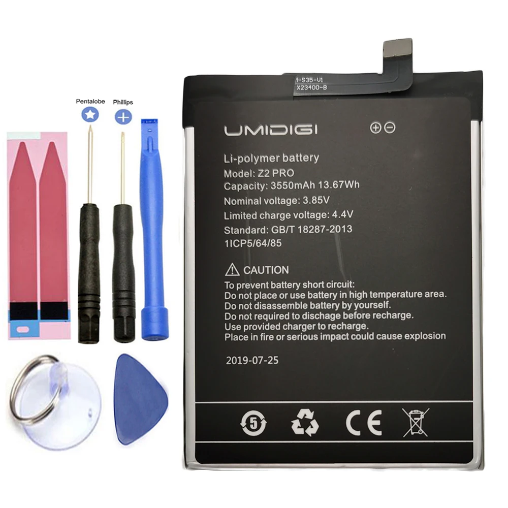 

ISUNOO 3550mAh 3.85V Replacement Umi Z2 Pro Phone Battery for UMIDIGI Z2 PRO With Tools