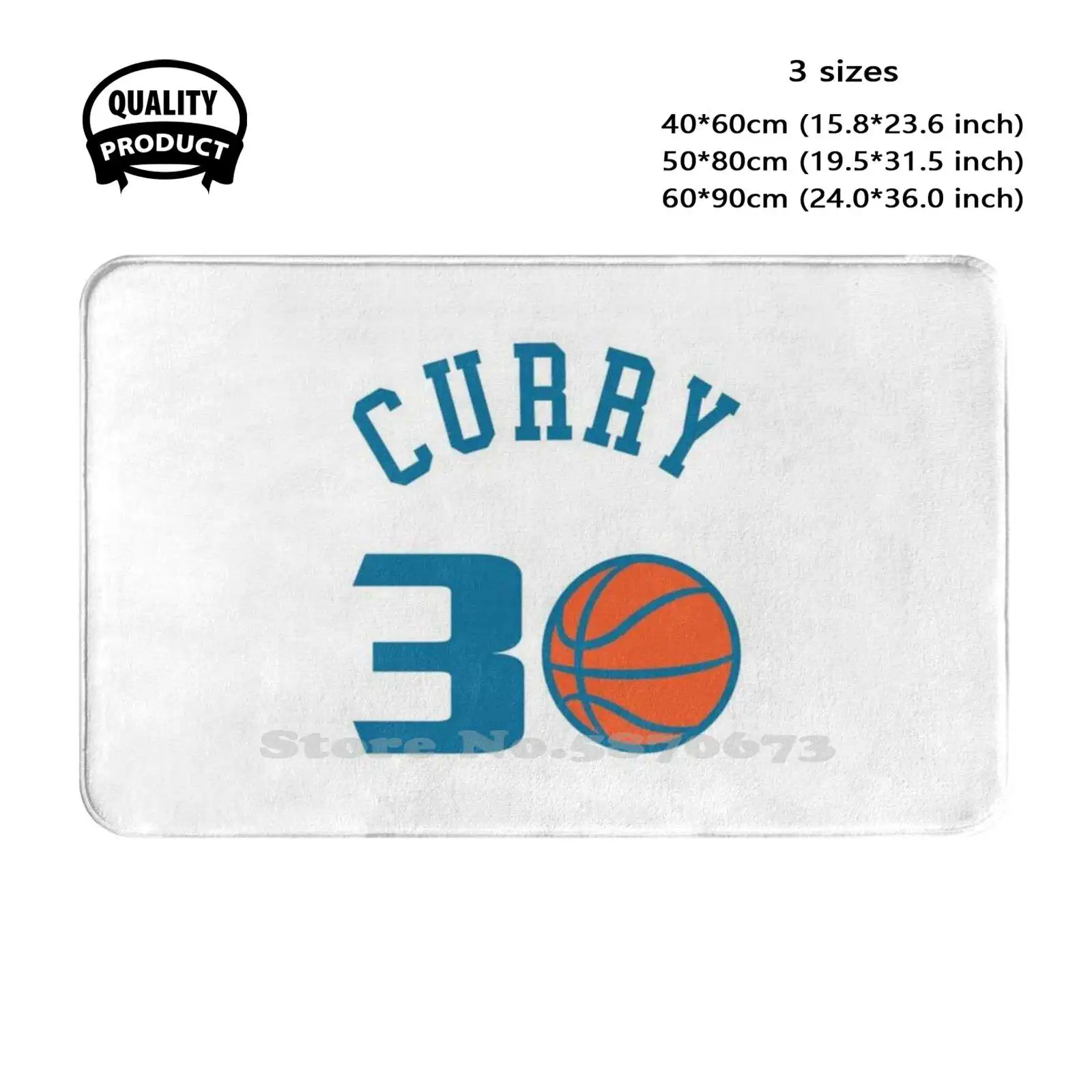 Basketball Soft Cushion Home Carpet Door Mat Car Rug Curry Stephen Basketball Design Sport Sporting Outfit Look Cool Trendy