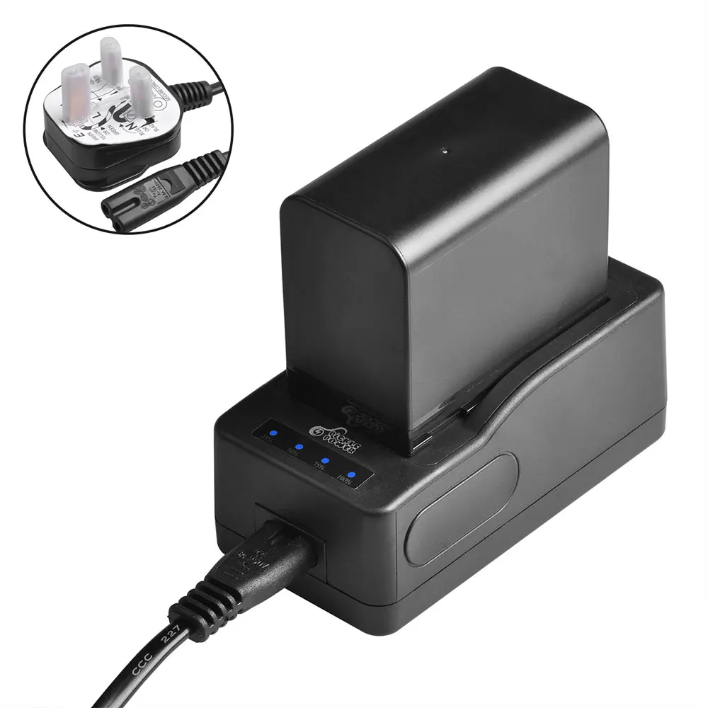 8400mAh BP-970G BP-975 Batteries + LED Quick Charger For Canon EOS C100,EOS C100 Mark II, EOS C300, EOS C300 PL, GL2, XF100