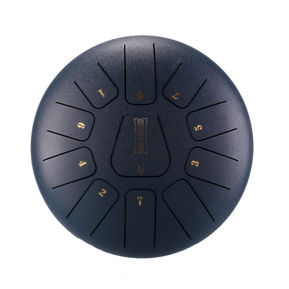 Steel Tongue Drum 8 inch 11 Tone  Handheld Tank Drum Percussion Instrument Yoga Meditation Beginner Music Lovers Gift Handpan