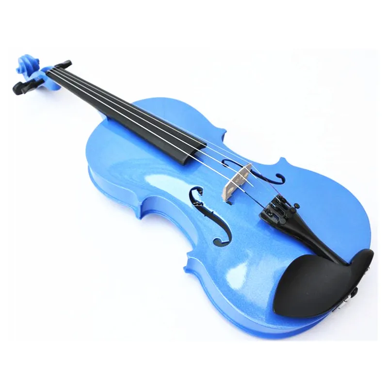 

1Pcs BLUE Color Violin 1/4 Violin Handcraft Violino Musical Instruments