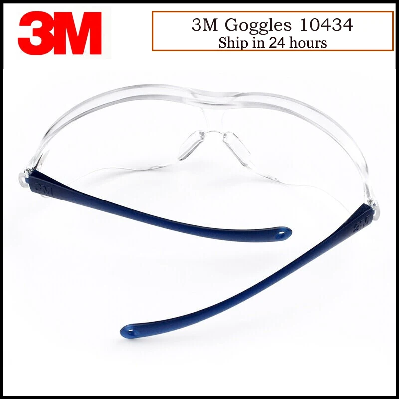 3M 10434 Safety Glasses Shock resistant Transparent Goggles Anti Dust Glasses Anti-wind Anti Sand Protective Eyewear LT011