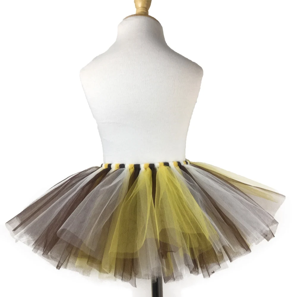 Baby Lion King Cartoon Tutu Skirts Girls Tulle Ballet Pettiskirts Tutus with Hairbow Kids Birthday Party Costume Cosplay Skirts