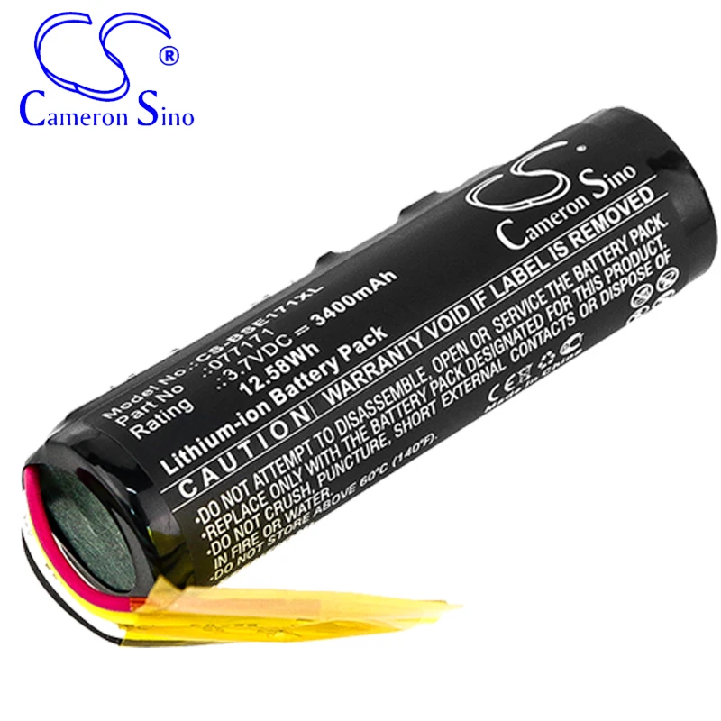 CameronSino Battery for BOSE SoundLink Micro 423816 fits BOSE 077171 Speaker Battery 3400mAh/12.58Wh 3.70V Li-ion Black