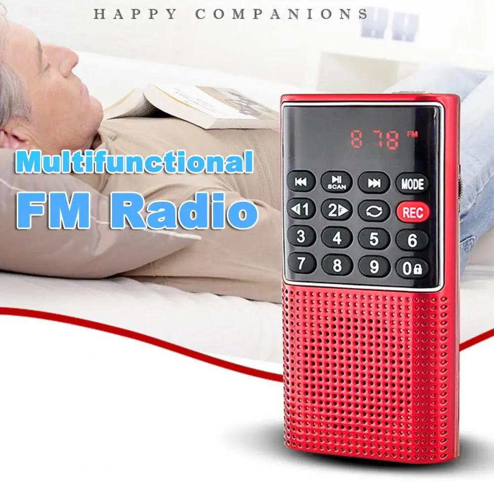 L 328 FM Radio Multifunctional Rechargeable Portable USB TF MP3 Handheld Speaker for Outdoor радиоприёмник