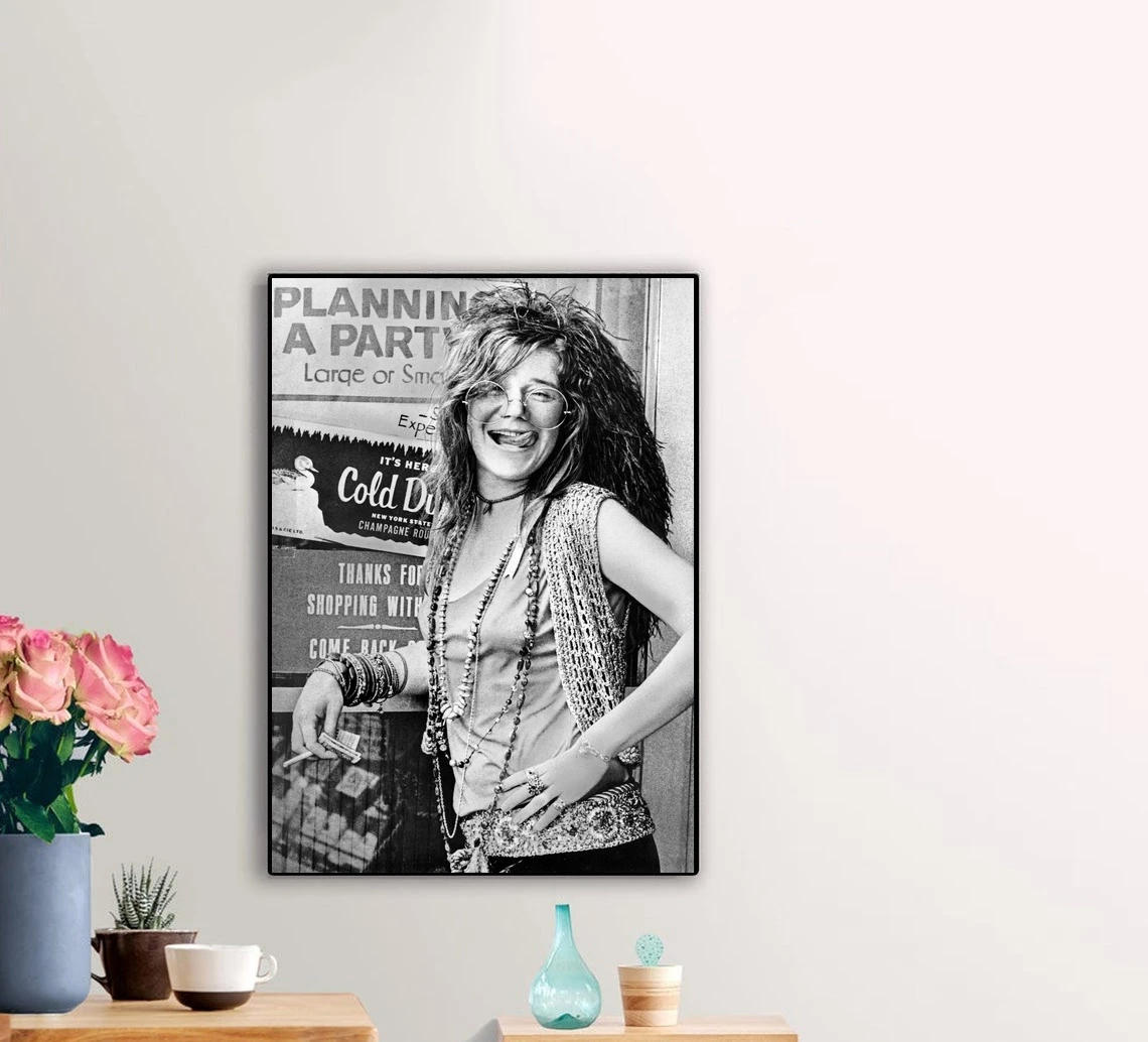 Janis Joplin Music Poster Canvas Picture Print Home Wall Painting Decoration (No Frame)