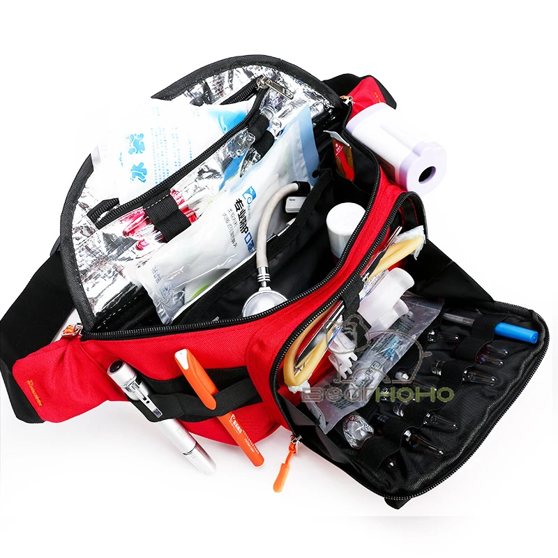 Empty First Aid Bag Emergency Kit Rescue Waist Bag For Sports Camping Travel Nurse Medical Supplies Storage Bag Tools Organizer