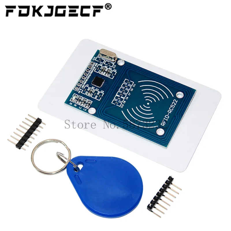 Aliexpress - MFRC522 RFID Reader Module + S50 Blank Card + Keychain