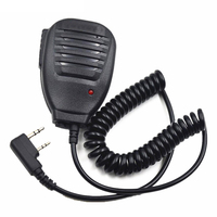 2pcs Microphone Speaker Mic PTT For Walkie Talkie Baofeng UV-5R Plus BF-888S UV B6 UV-B5 UV-82 GT-3 TP Two Way Portable Radio