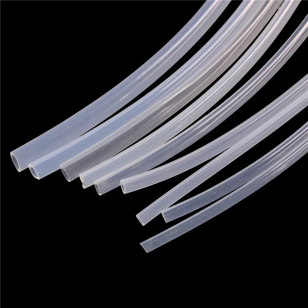 1Meter  5x7mm 5x8mm 6x8mm 6x9mm 8x10mm Food Grade Transparent Silicone Rubber Hose Flexible Silicone Tube Air Pump Line For Fish