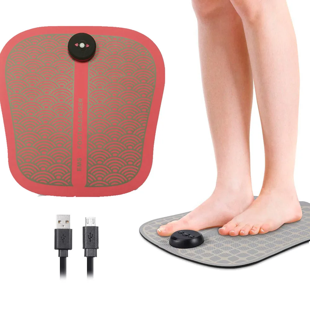 

Electric Foot Massager Portable ABS Physiotherapy Feet Legs Muscle Stimulator Integrated Fitness Equipments USB Rechargeable