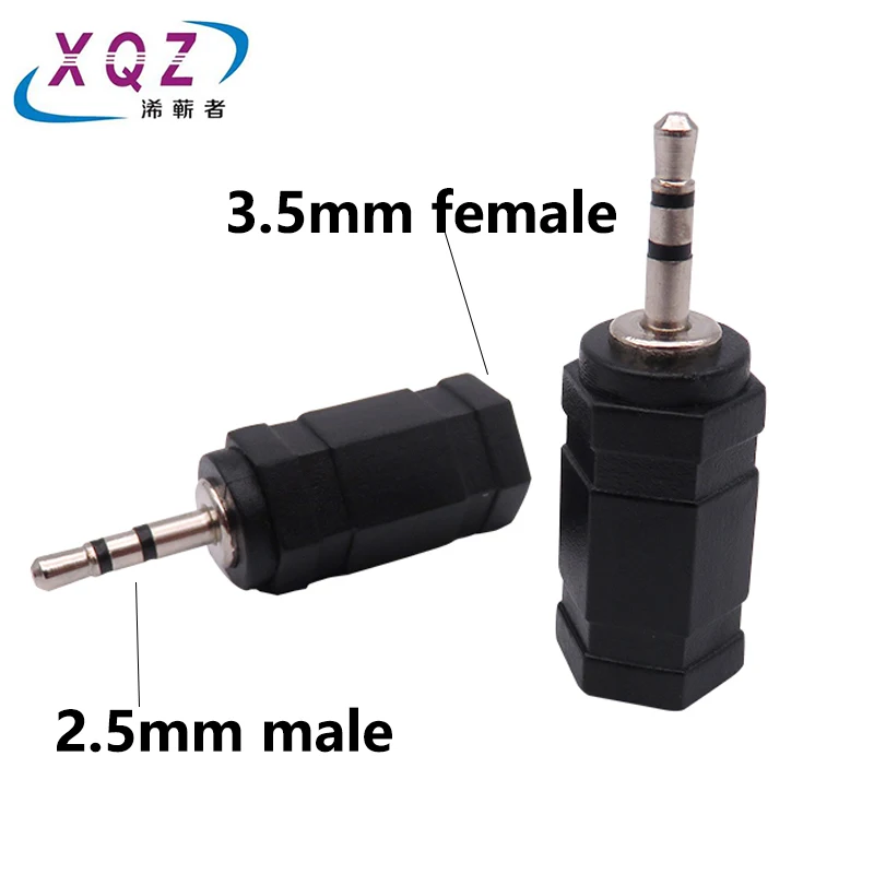 Audio adapter 3.5mm female to 2.5mm male converter 3.5 f/ 2.5 m aux convert adapter