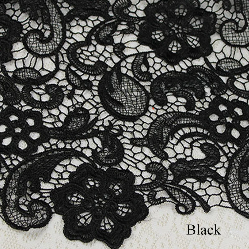 High Quality 3D Water Soluble Embroidery Lace Fabric for Sewing Clothes Dress by the Half Meter