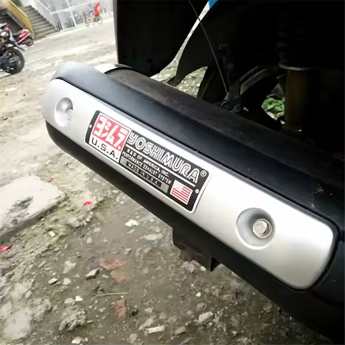 Motorcycle Exhaust Pipes Decal Sticker Aluminium 3D Heat-resistant Muffler Decals Sticker For Yoshimura Honda Yamaha Suzuki BMW - Image 5