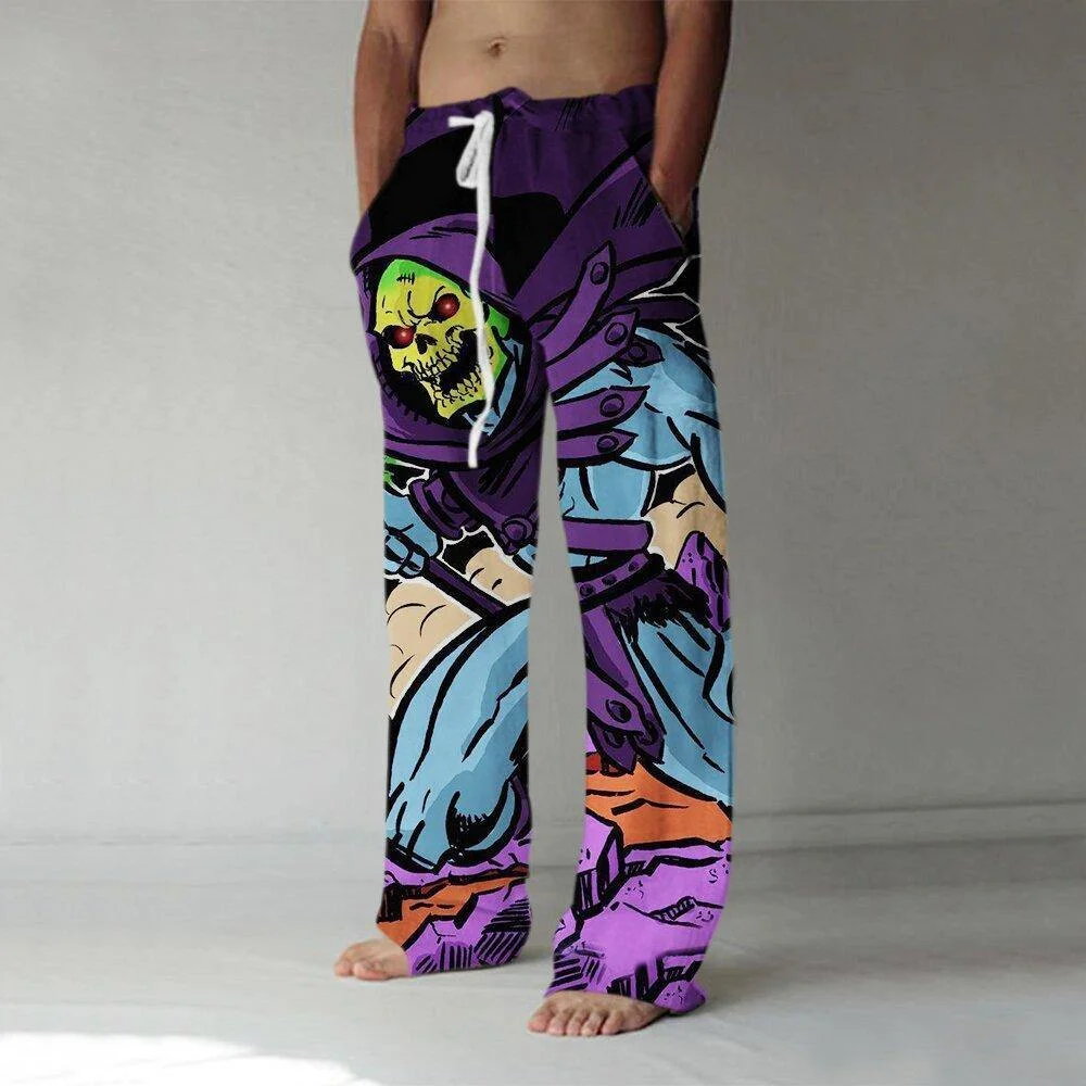 Skull Space Panting Summer 3D All Over Printed Wide Leg Pants Casual Streetwear Joggers Women Men Clothing US Size Dropship
