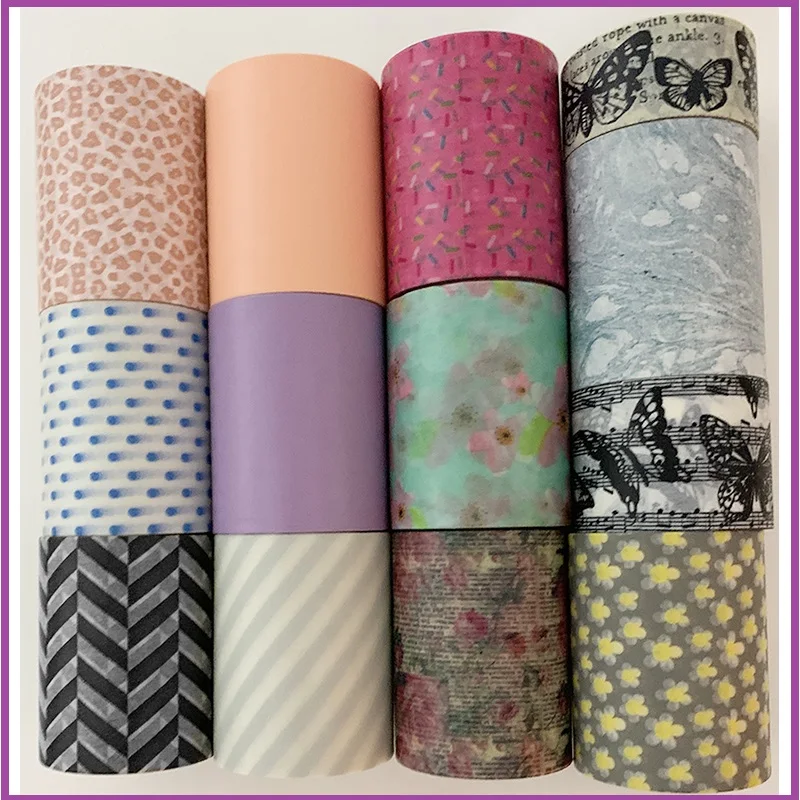 Breite washi band einfarbig washi papier band grundlegende muster design