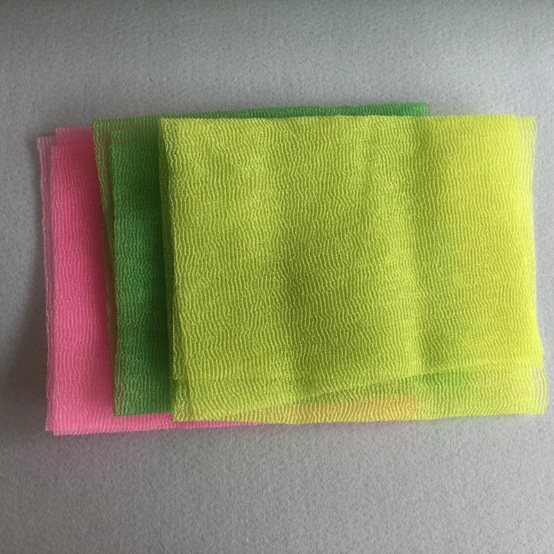 1pcs beauty skin exfoliating cloth washcloth Japanese body wash towel nylon bath towel skin polishing towel color sent randomly